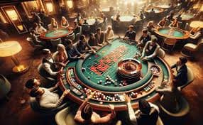 Studio Live Baccarat topupgeh dengan dealer profesional, setup kamera HD, dan area betting digital