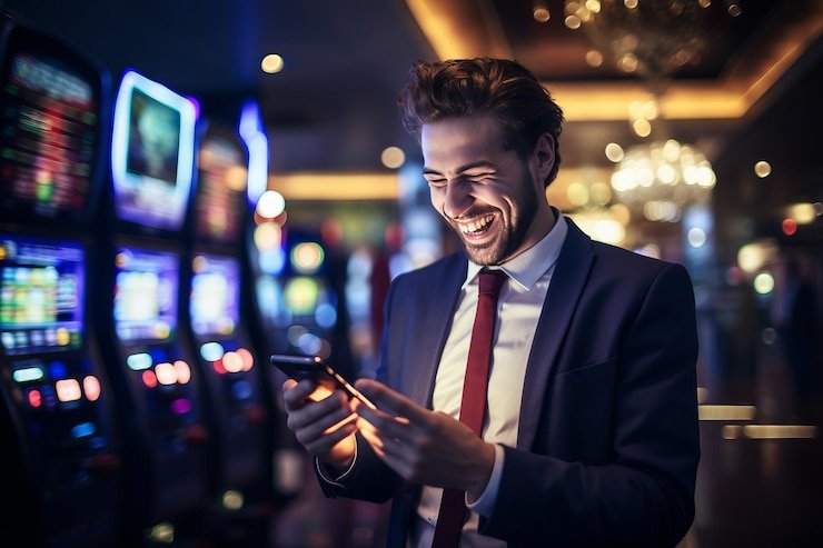 Dealer membagikan kartu di meja Live Baccarat dengan streaming HD dan hasil real-time